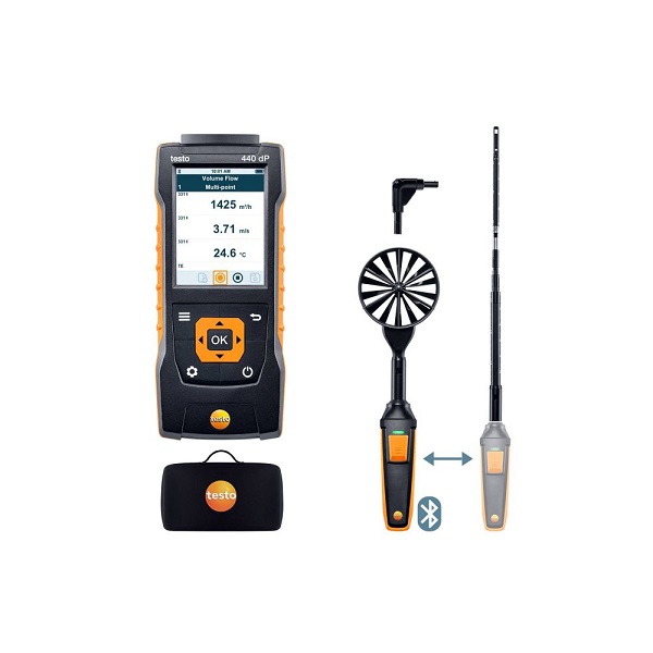 Testo 440 Delta P Airflow Combo Kit 1