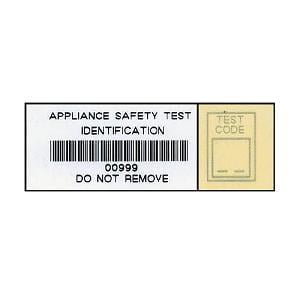 PAT Barcode Label with Testcode Box (Qty 1000)